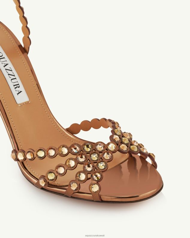 Aquazzura صندل تيكيلا 85 بني HNZRT86