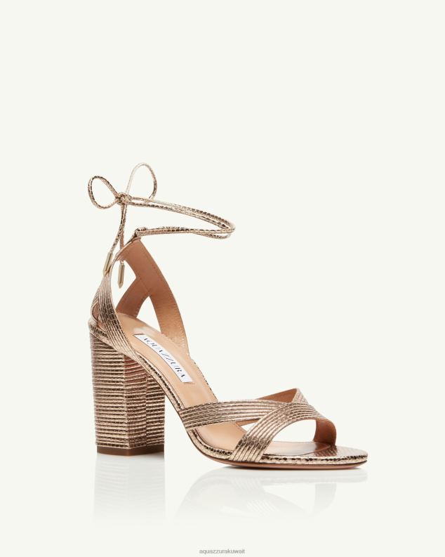 Aquazzura آري صندل 85 ذهب HNZRT89