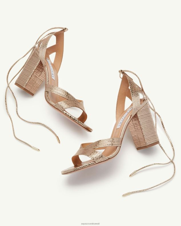 Aquazzura آري صندل 85 ذهب HNZRT89