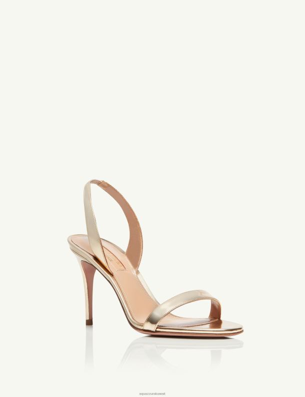 Aquazzura صندل عاري جدا 85 ذهب HNZRT93