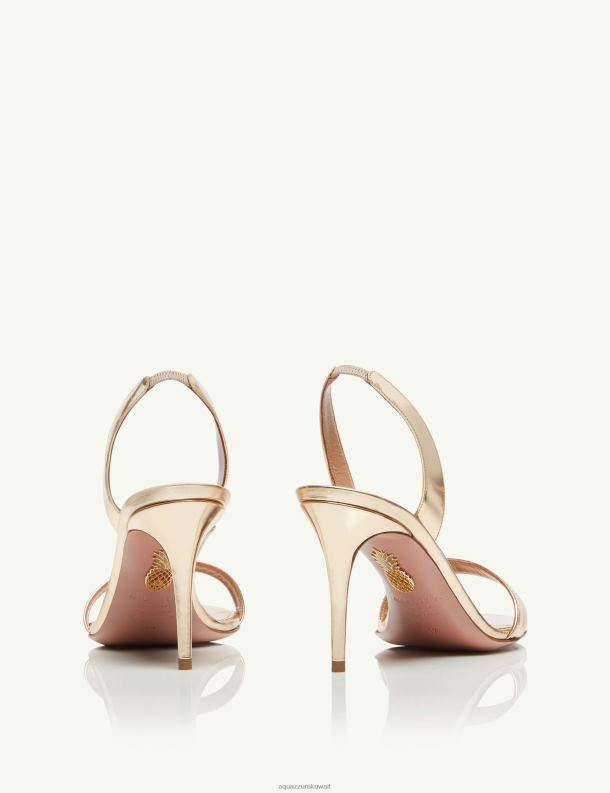 Aquazzura صندل عاري جدا 85 ذهب HNZRT93