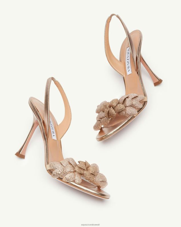 Aquazzura صندل زهرة المجرة 95 ذهب HNZRT87