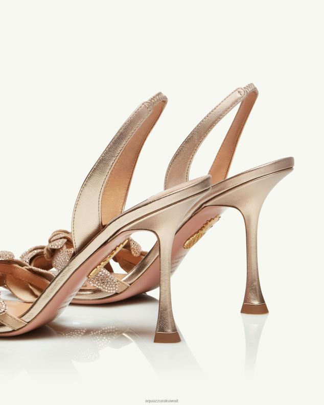 Aquazzura صندل زهرة المجرة 95 ذهب HNZRT87